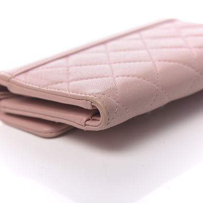 Chanel Lambskin Quilted CC Box Flap Wallet Light Pink 12 of 16