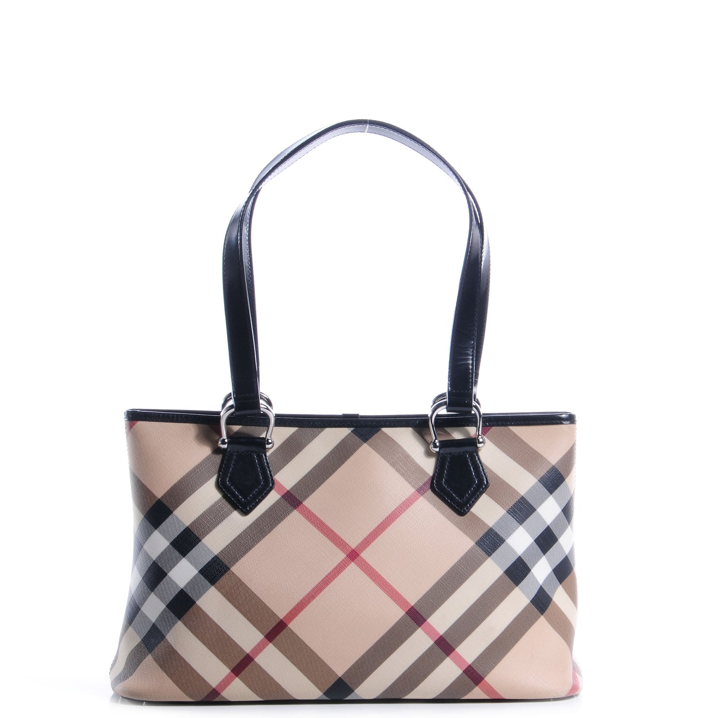 Nova Check Medium Tote Black
