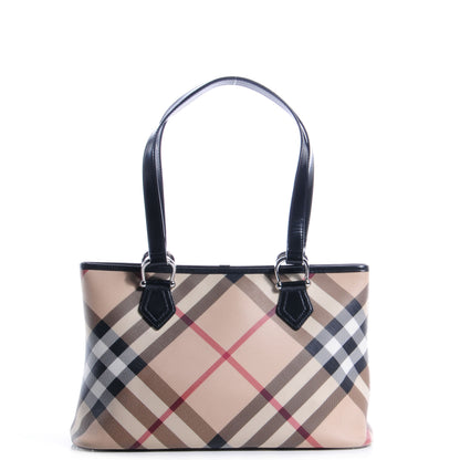 Burberry Nova Check Medium Tote Black 1 of 8