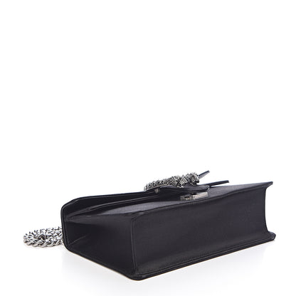 Gucci Satin Silk Crystal Small Dionysus Shoulder Bag Black Black Diamond 4 of 10