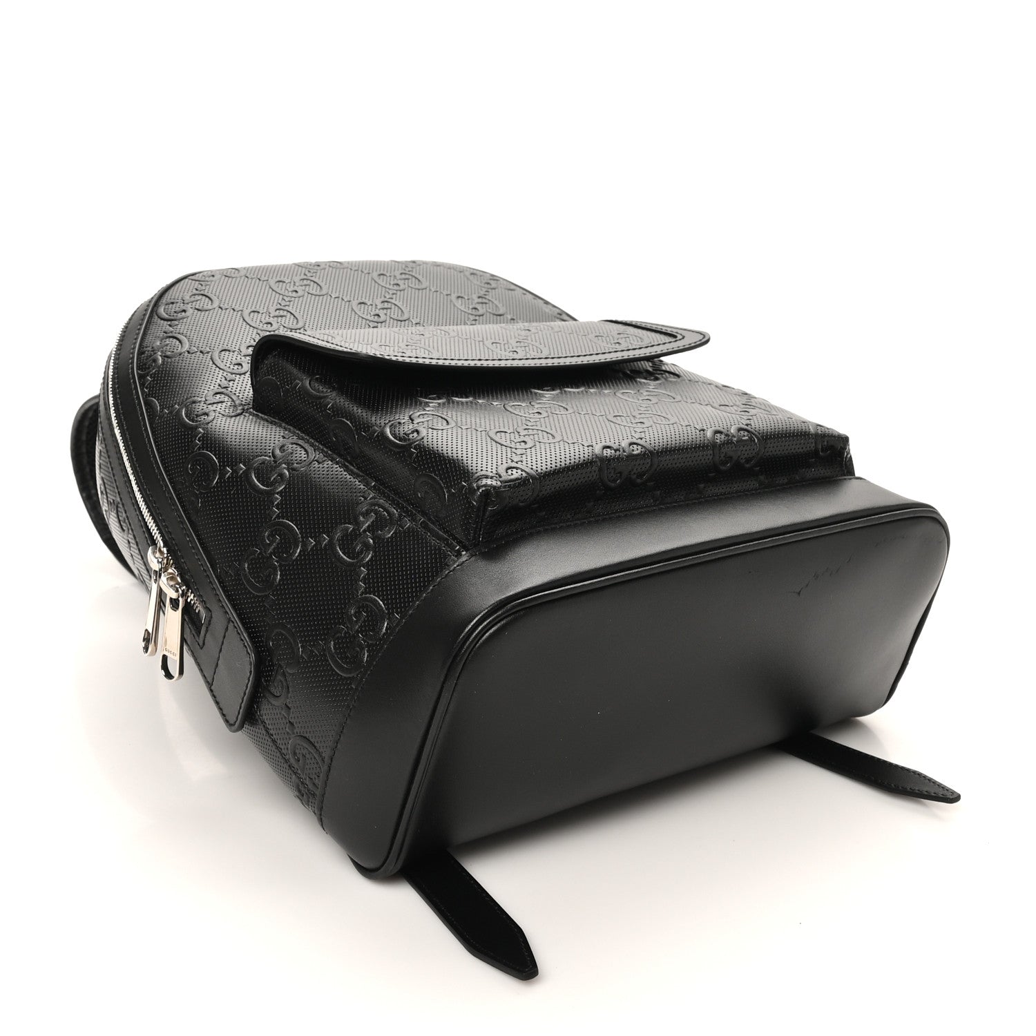 Gucci Calfskin GG Tennis Embossed Backpack Black 4 of 10