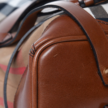 Burberry House Check Bridle Calfskin Medium Gosford Hobo Dark Tan 13 of 14