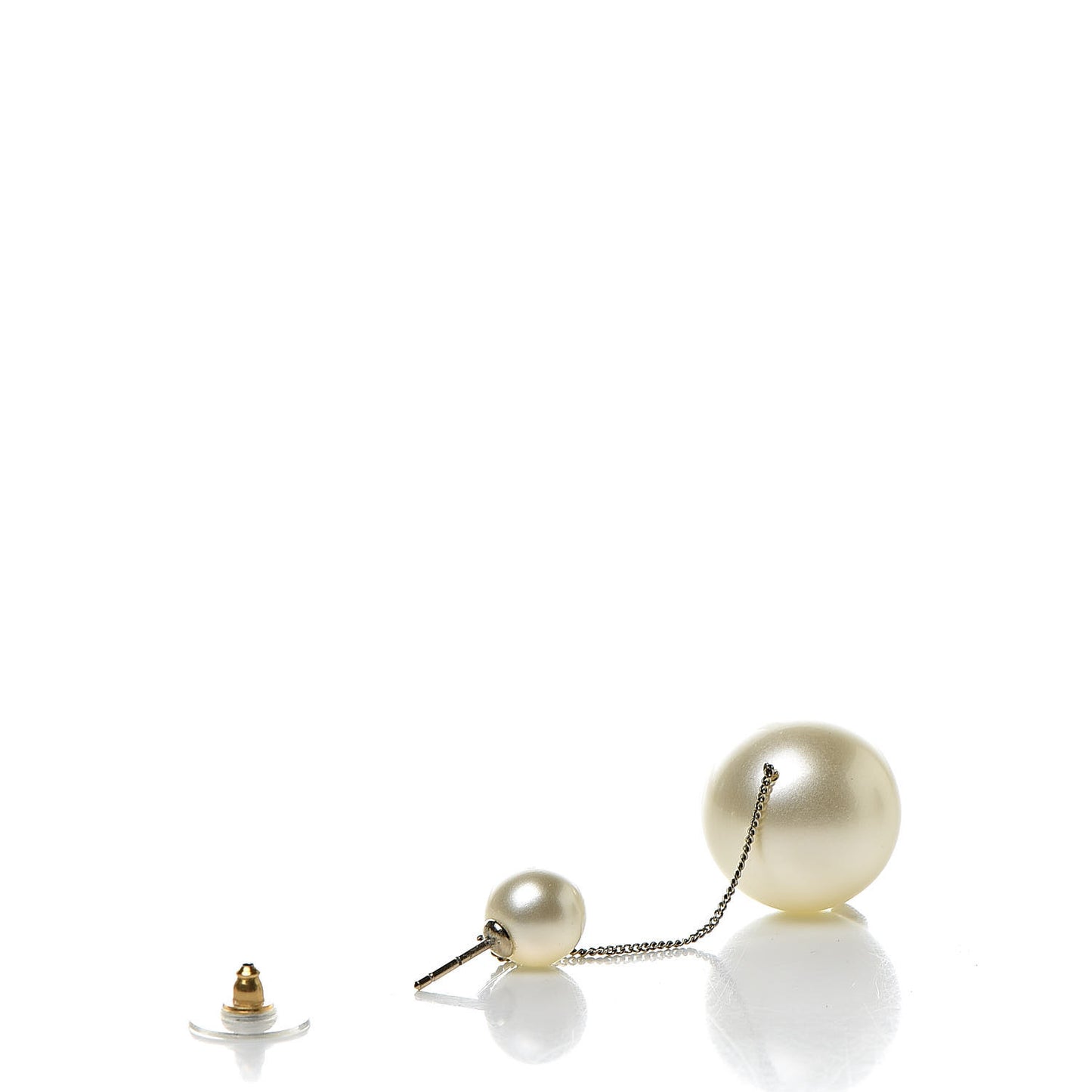 Pearl CC Drop Earrings Gold