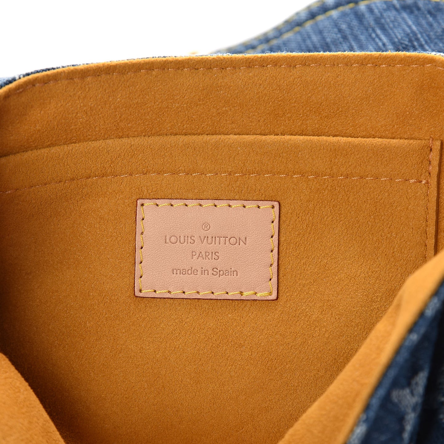 Monogram Denim Mini Pleaty Blue