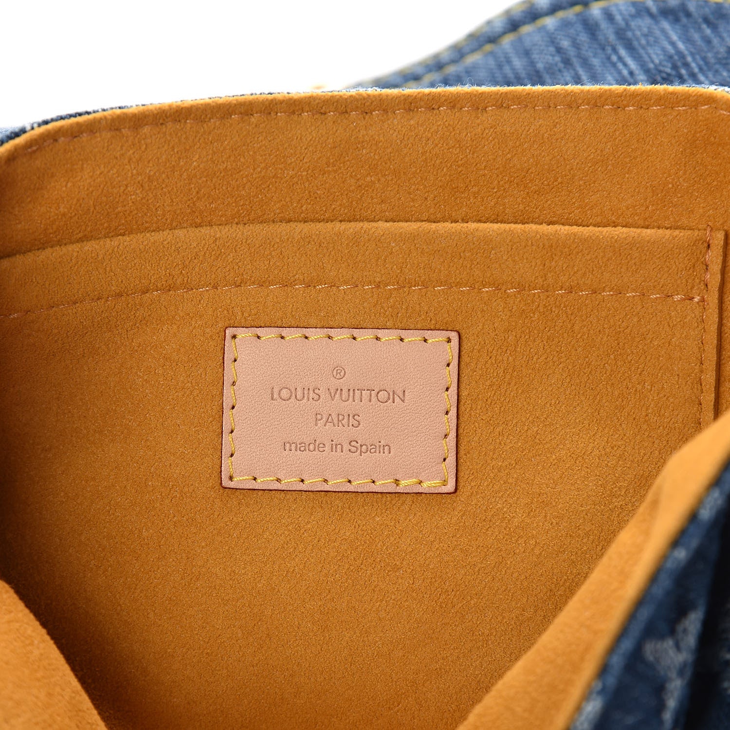 Louis Vuitton Monogram Denim Mini Pleaty Blue 6 of 8