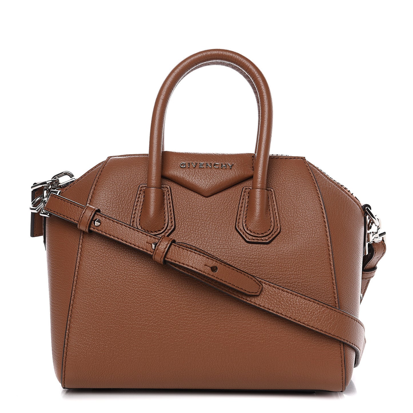 Sugar Goatskin Mini Antigona Caramel
