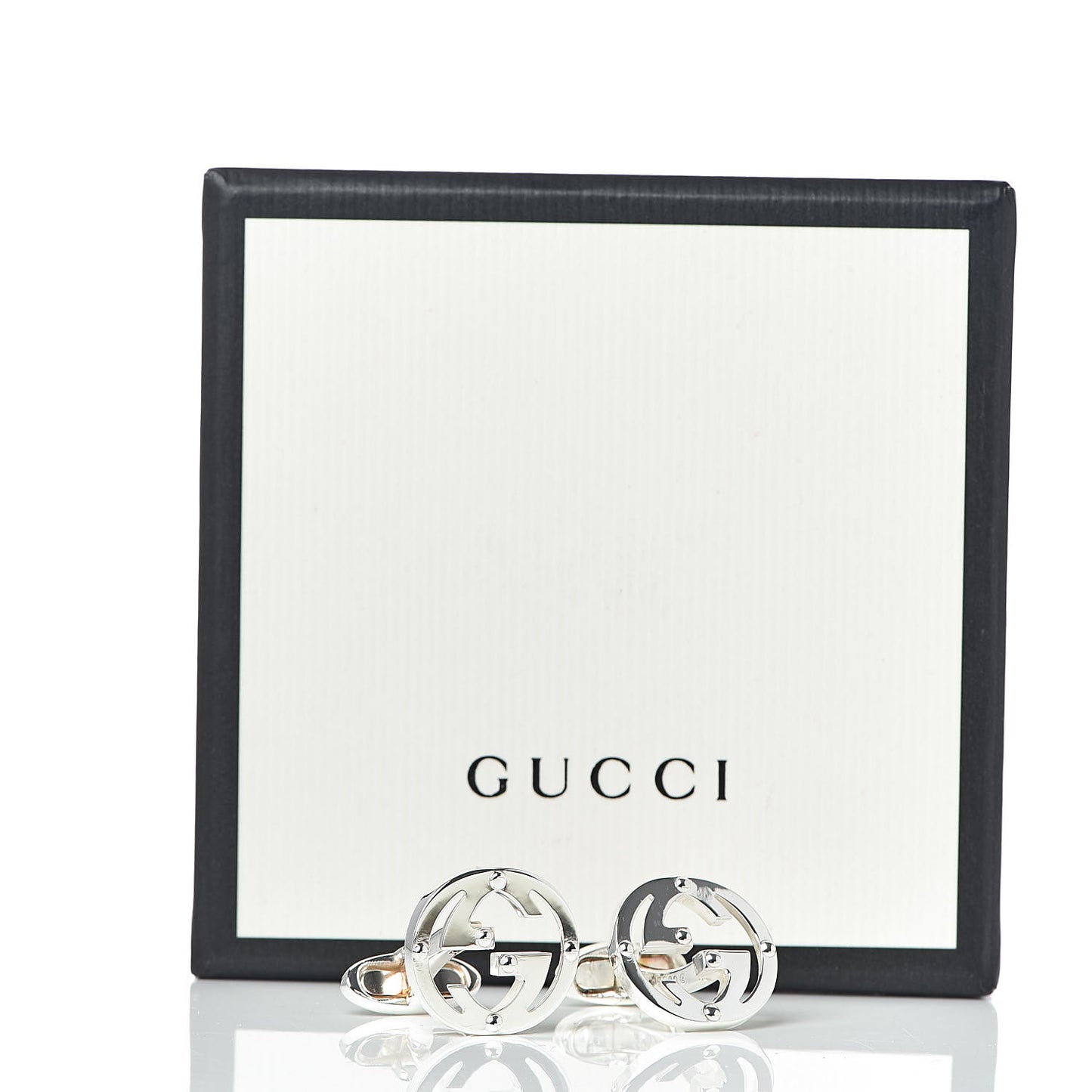 Sterling Silver Interlocking G Cufflinks