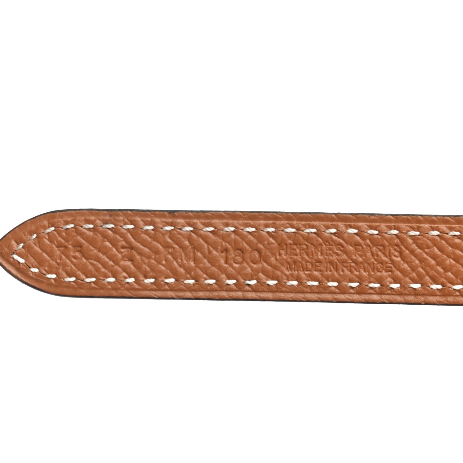 Hermes Epsom Swift Gourmette Equestre 13mm Belt 75 Black Gold 5 of 5