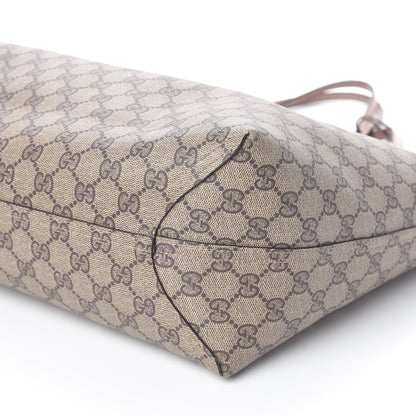Gucci Calfskin GG Supreme Monogram Large Reversible Tote Dark Cipria 13 of 21