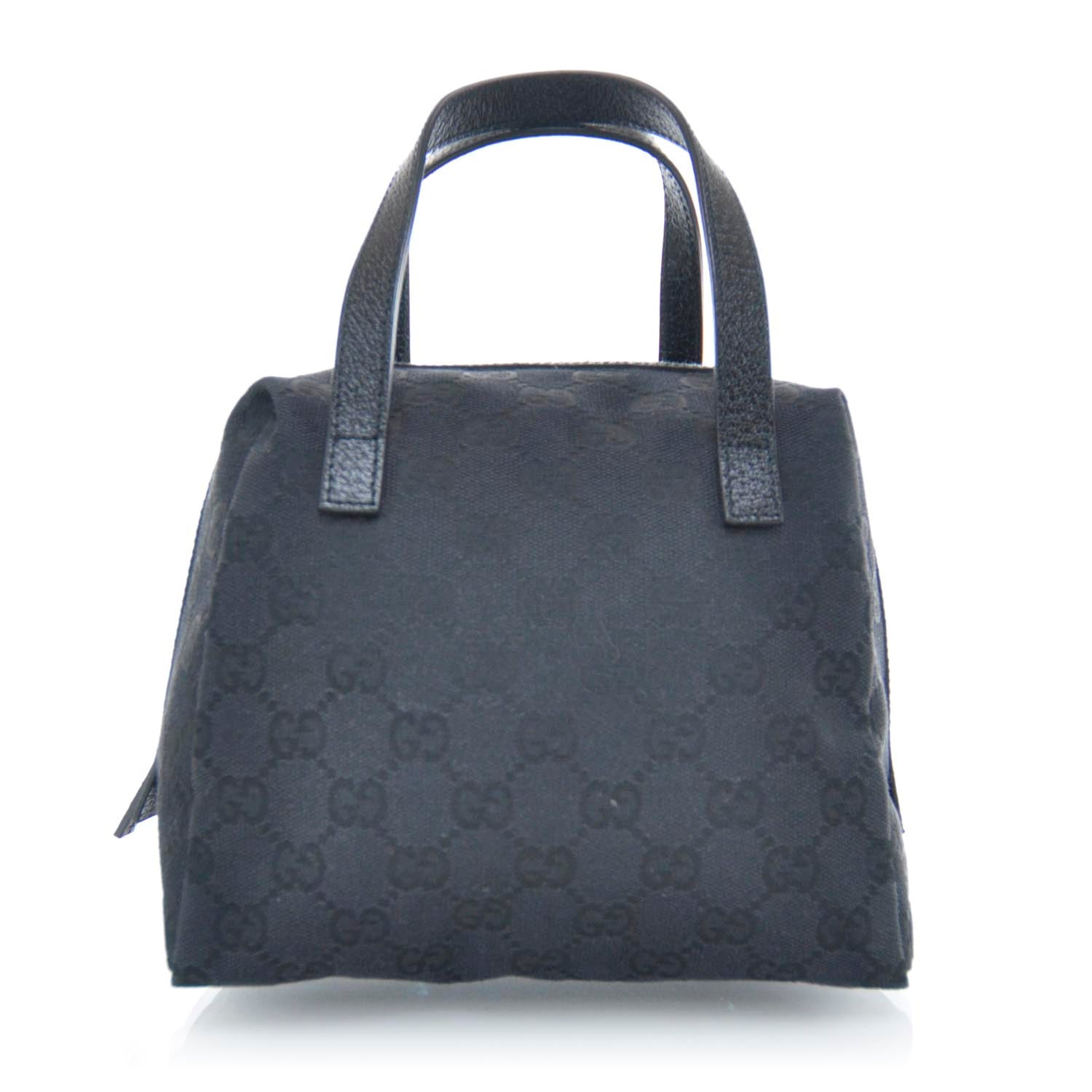 Gucci Monogram Large Balthus Cosmetic Pouch Black 1 of 8