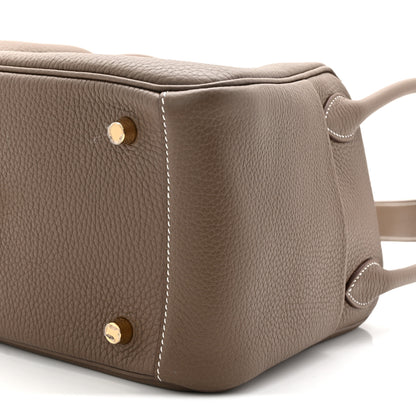 Hermes Taurillon Clemence Lindy 26 Etoupe 10 of 11