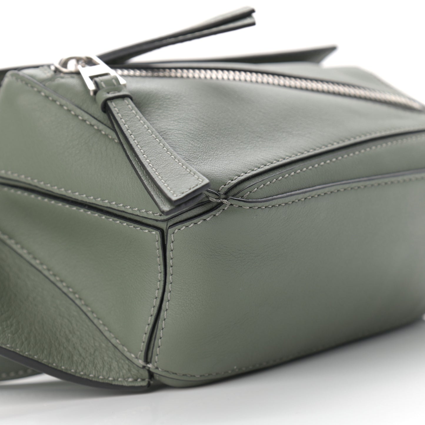 Calfskin Mini Puzzle Bumbag Dark Sage