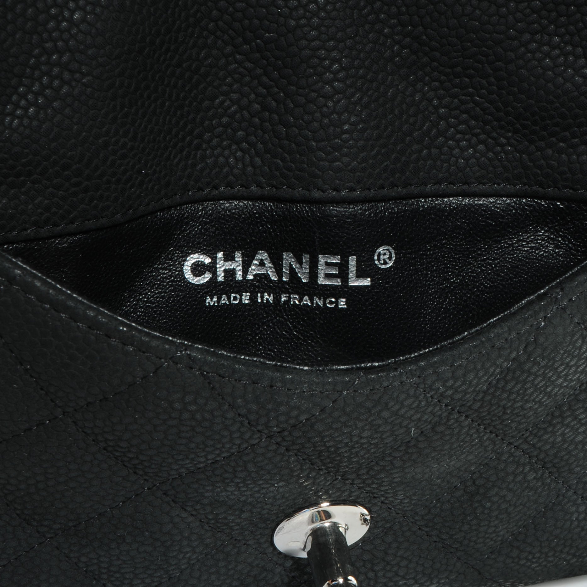 Chanel Iridescent Caviar Daily Zip Crossbody Black 6 of 8