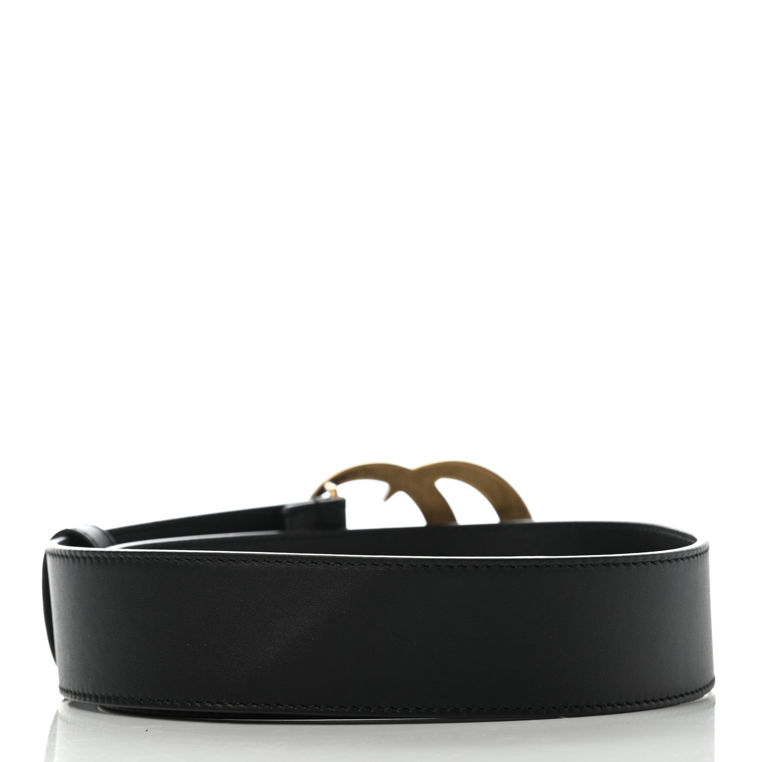 Gucci Calfskin Double G 40mm Belt 65 26 Black 2 of 6
