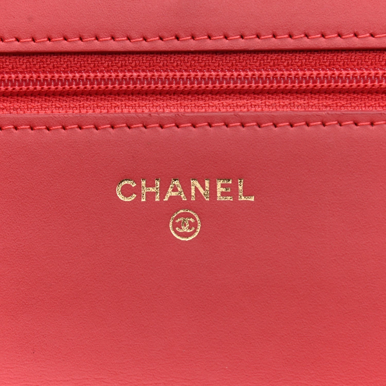Chanel Caviar Timeless CC Wallet On Chain WOC Dark Pink 5 of 8