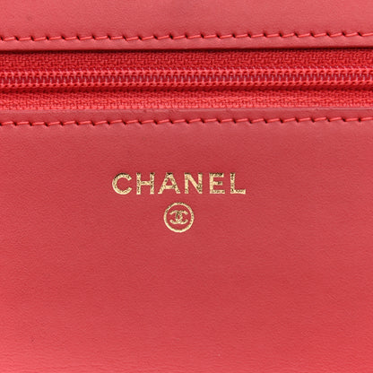 Chanel Caviar Timeless CC Wallet On Chain WOC Dark Pink 5 of 8