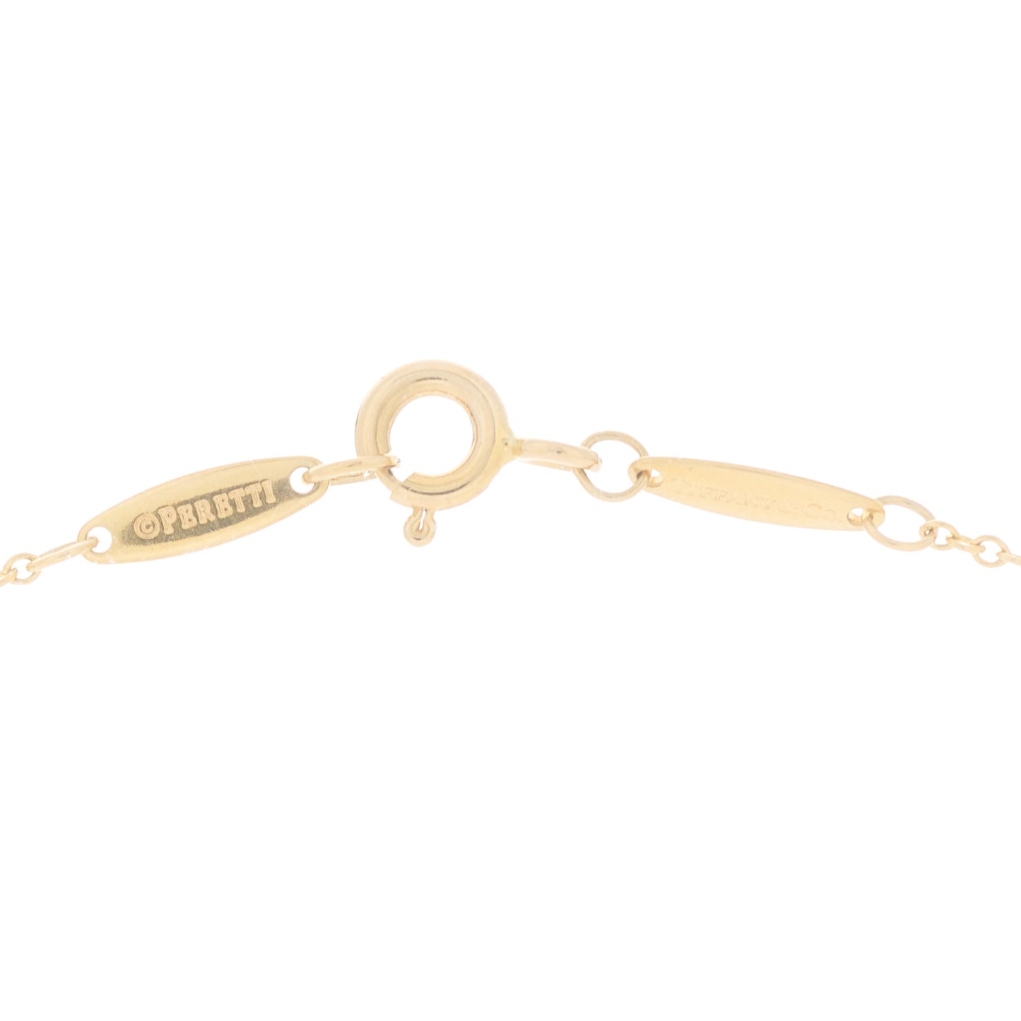 18K Yellow Gold Diamond .05ct Elsa Peretti Diamonds by the Yard Pendant Necklace
