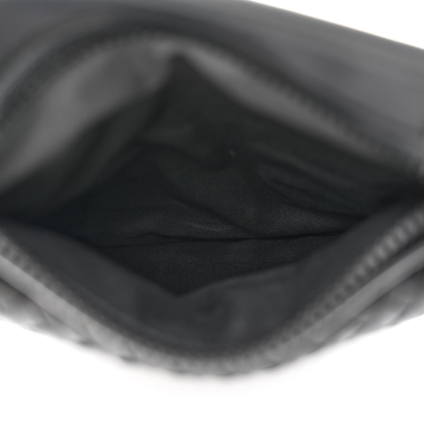 Nappa Intrecciato Shoulder Bag Navy Black