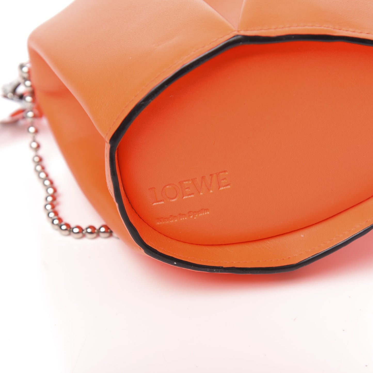 Calfskin Mini Punk Elephant Crossbody Bag Orange