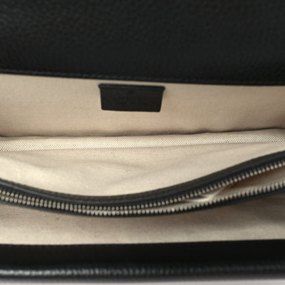 Gucci Pebbled Calfskin Small Dionysus Shoulder Bag Black 4 of 9