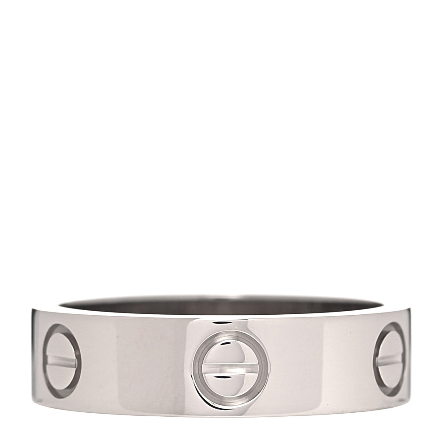 18K White Gold 5.5mm LOVE Ring 55 7.25