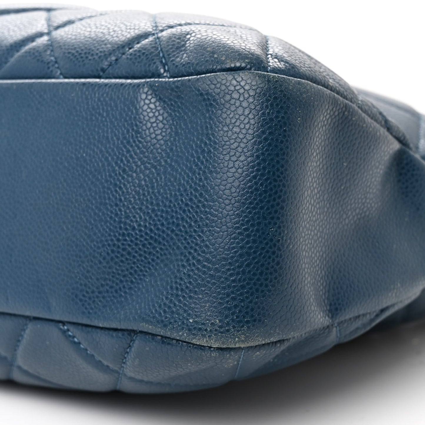 Caviar Quilted Timeless CC Soft Tote Blue