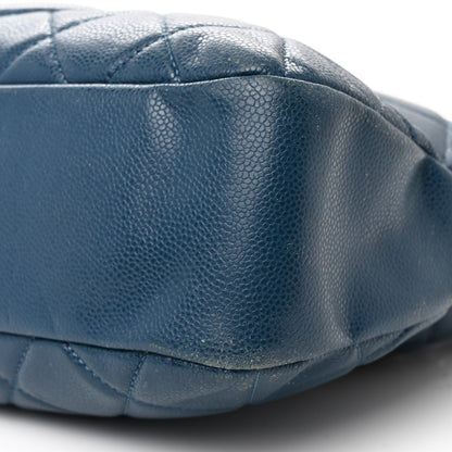 Chanel Caviar Quilted Timeless CC Soft Tote Blue 10 of 13
