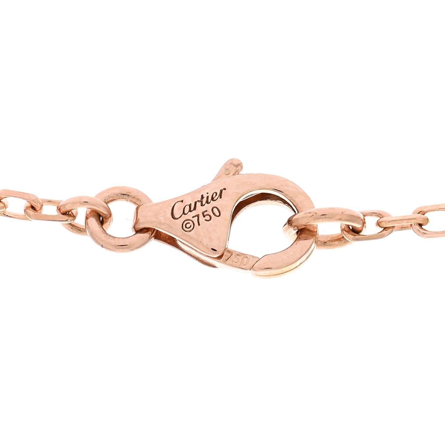 18K Pink White Yellow Gold Diamond Trinity Pendant Necklace