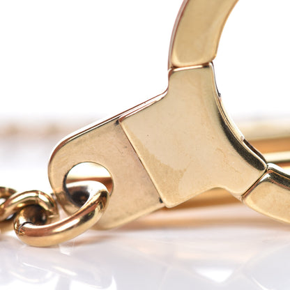 Louis Vuitton Metal Pochette Extender Key Ring Chain Gold 3 of 3