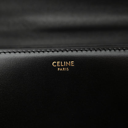 Celine Shiny Calfskin Teen Triomphe Black 6 of 15
