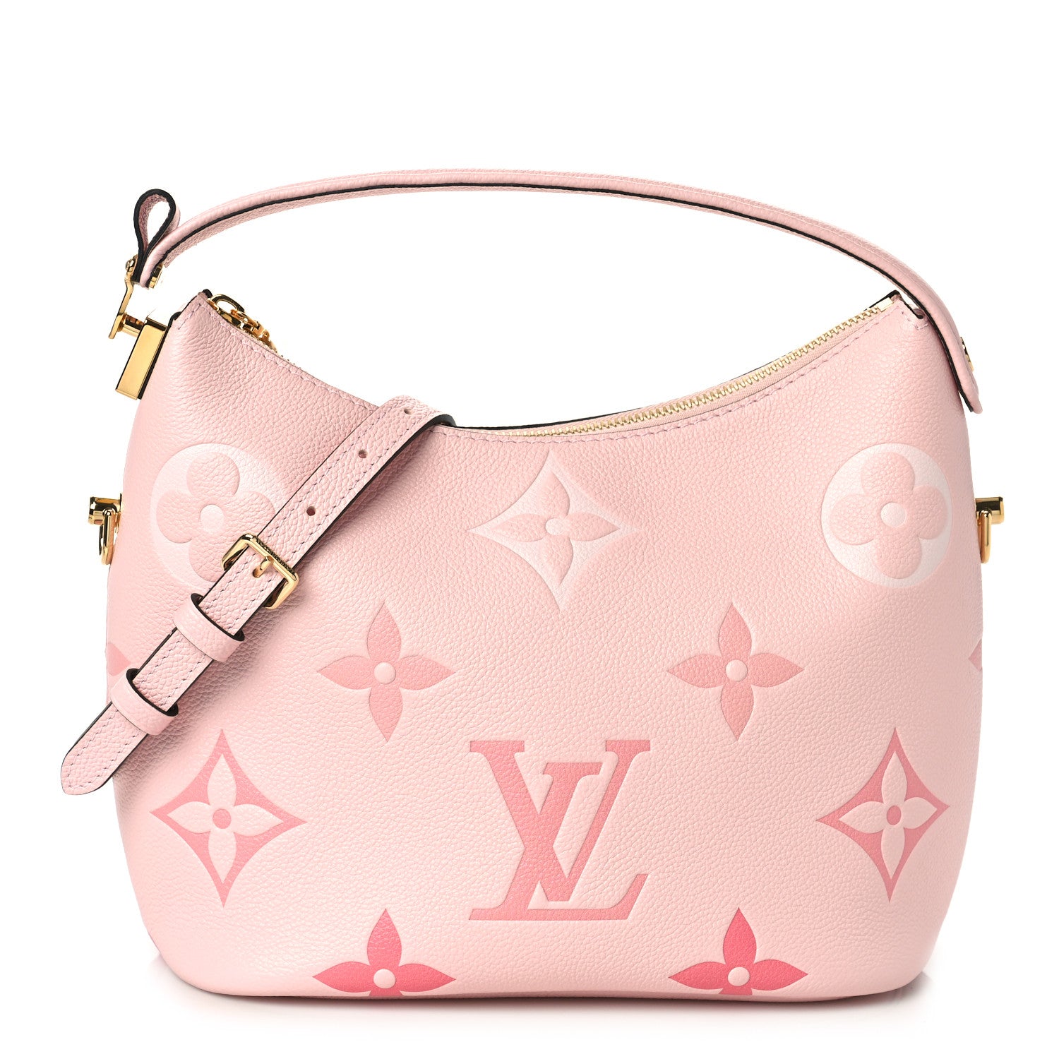 Louis Vuitton Empreinte Monogram Giant By The Pool Marshmallow Hobo PM Bouton De Rose 1 of 8