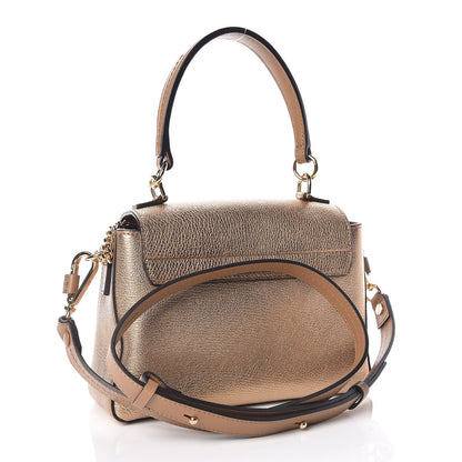 Chloe Metallic Calfskin Mini Faye Day Shoulder Bag Gold 4 of 10