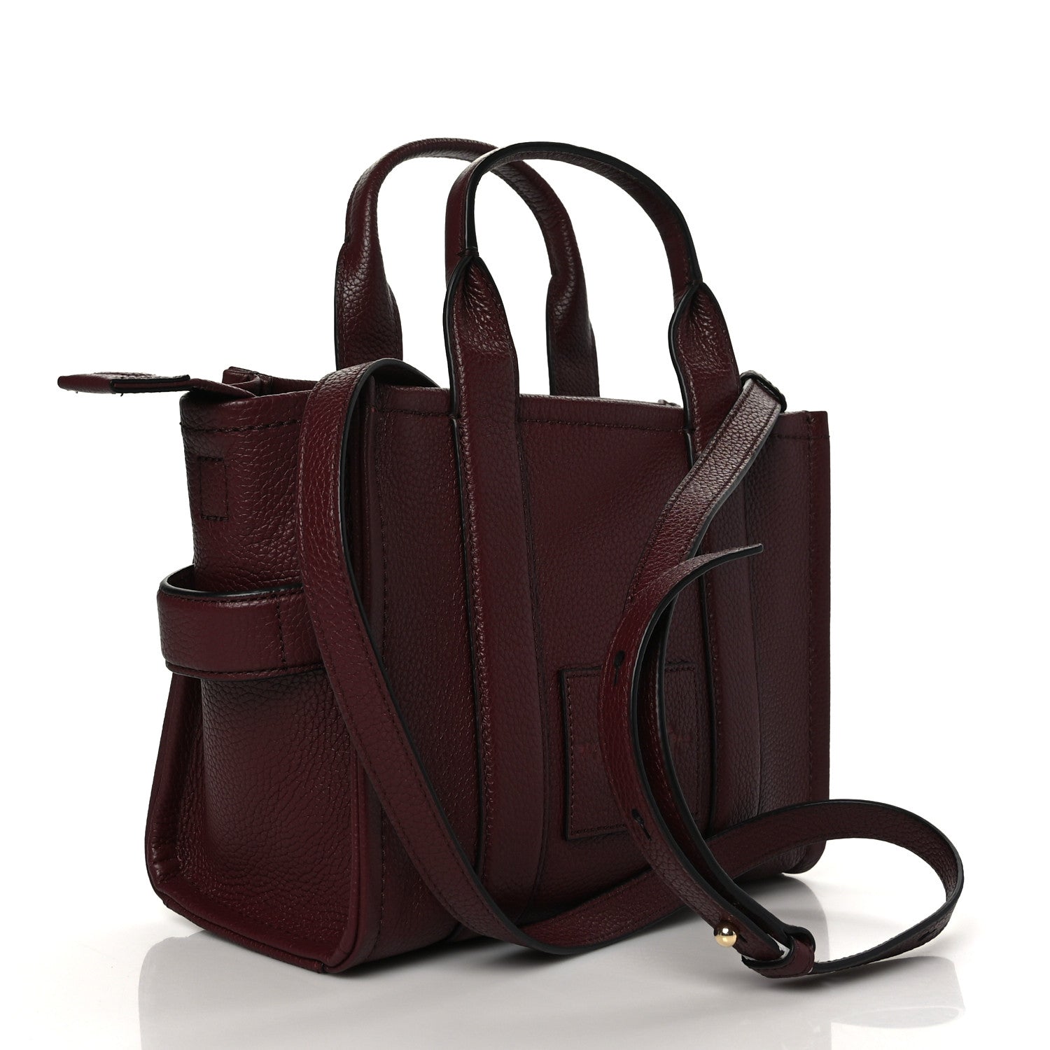 Marc Jacobs Grained Calfskin Small The Tote Bag Chianti 3 of 8