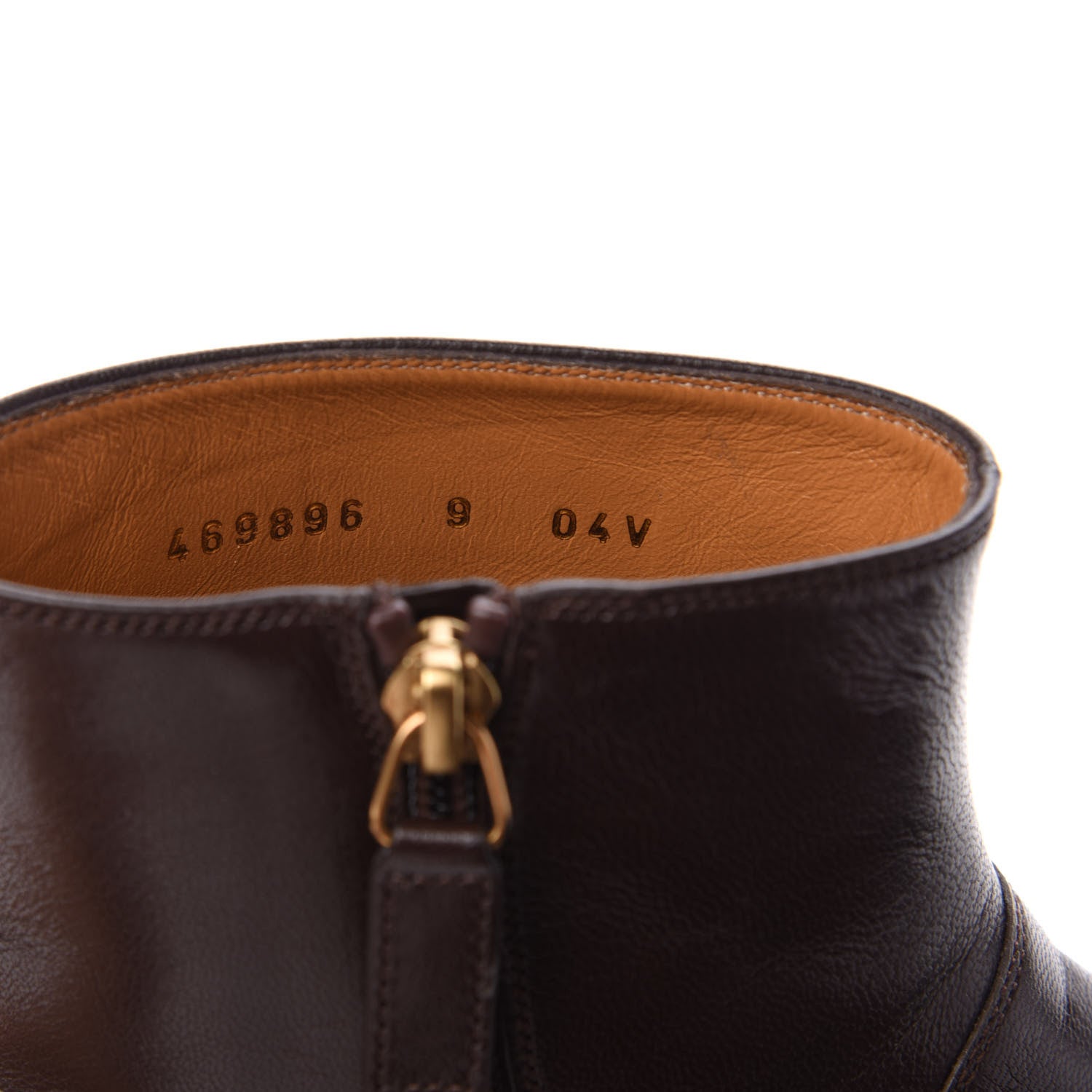 Gucci Goatskin Web Mens GG Ankle Boots 9 Cocoa 8 of 9