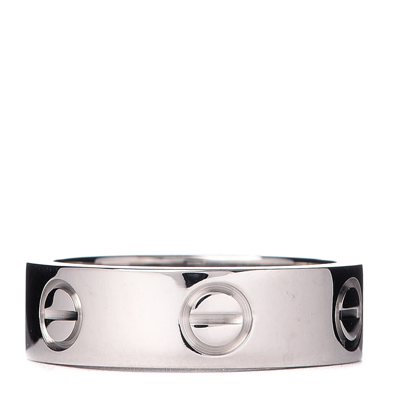 Cartier 18K White Gold 5.5mm LOVE Ring 50 5.25 3 of 4