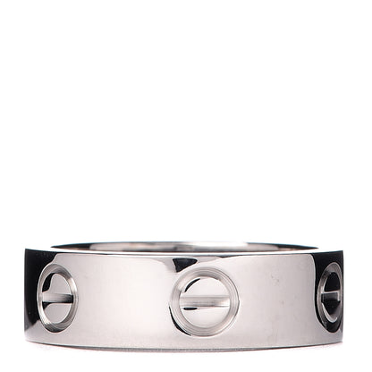 Cartier 18K White Gold 5.5mm LOVE Ring 50 5.25 3 of 4