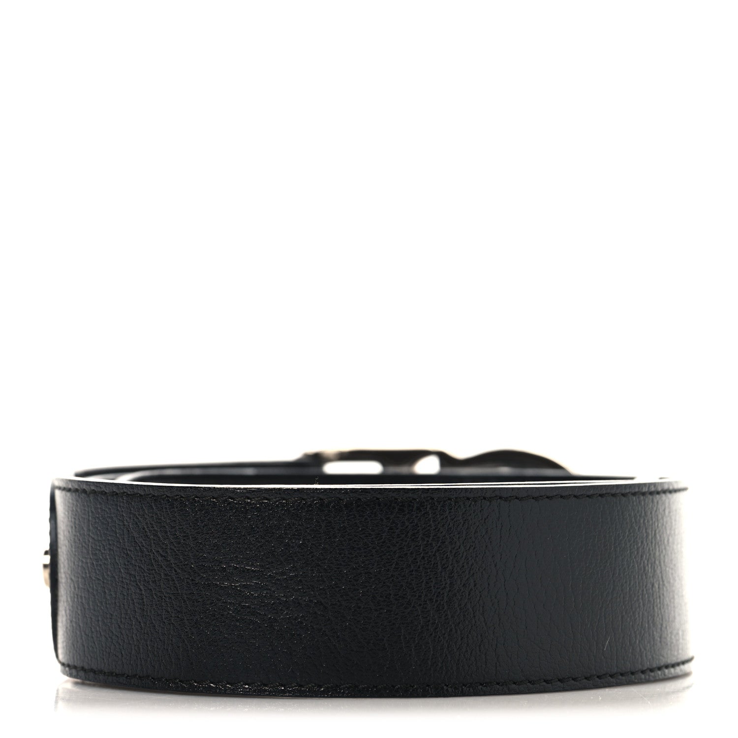 Christian Dior Calfskin Stitched CD Belt 85 34 Black 2 of 6