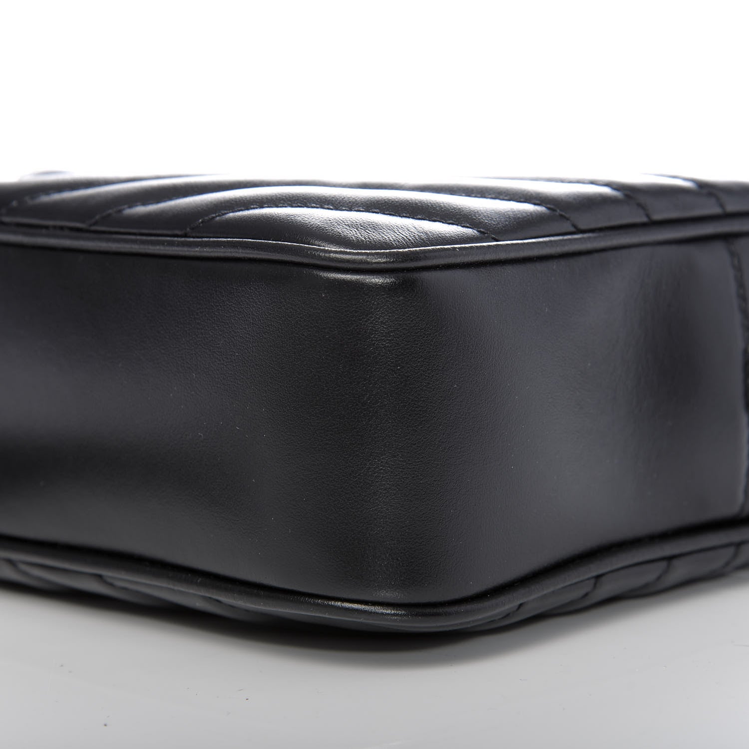 Saint Laurent Calfskin Matelasse Monogram Lou Camera Bag Black 8 of 9