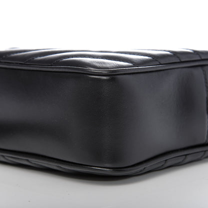 Saint Laurent Calfskin Matelasse Monogram Lou Camera Bag Black 8 of 9