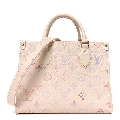Louis Vuitton Empreinte Monogram Onthego PM Dream Cream 1 of 9
