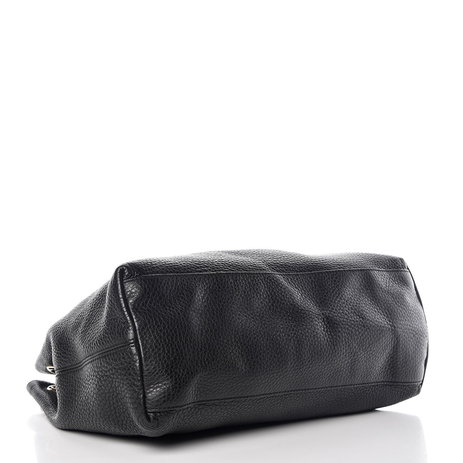 Gucci Pebbled Calfskin Medium Soho Chain Shoulder Bag Black 4 of 10