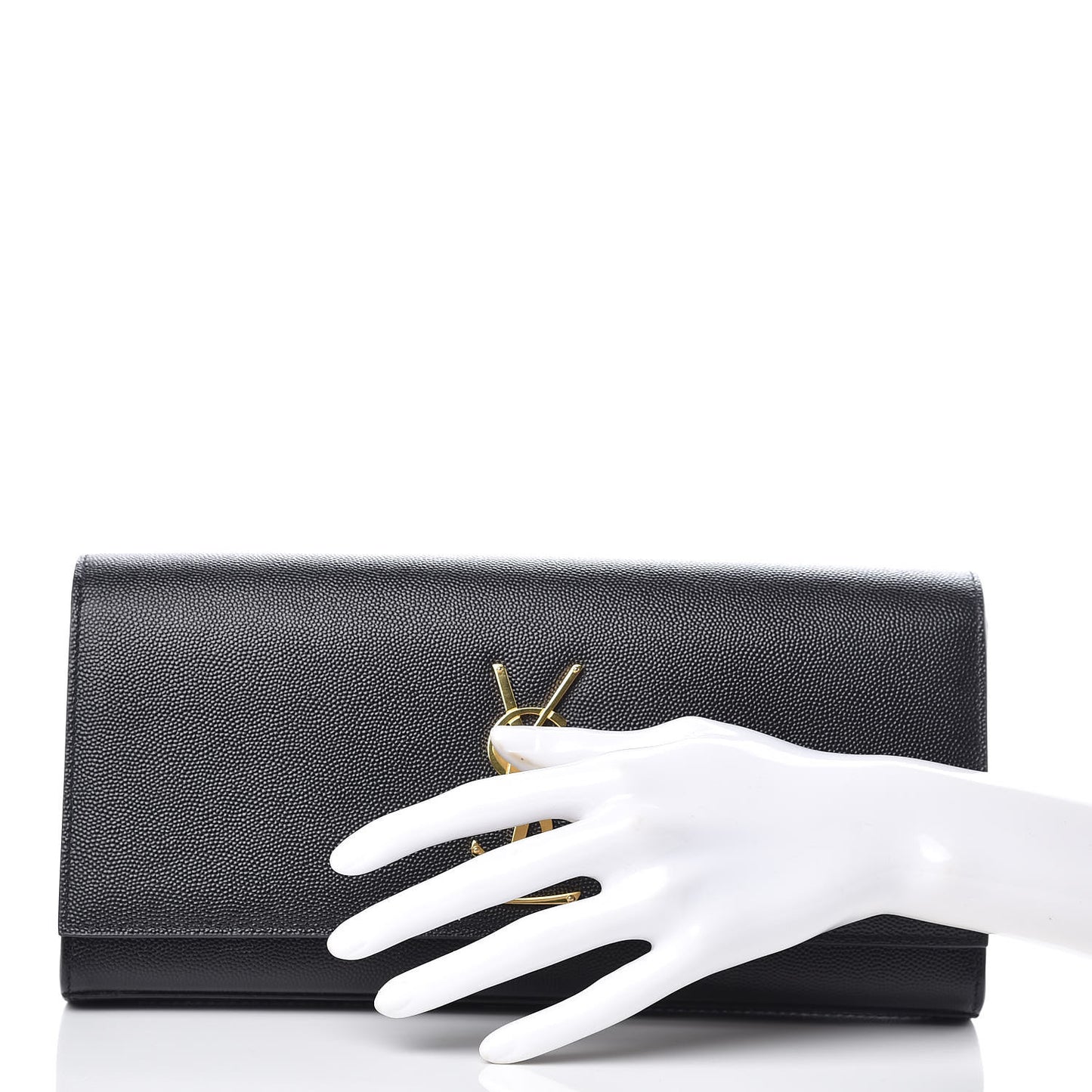 Grain De Poudre Monogram Cassandre Clutch Black