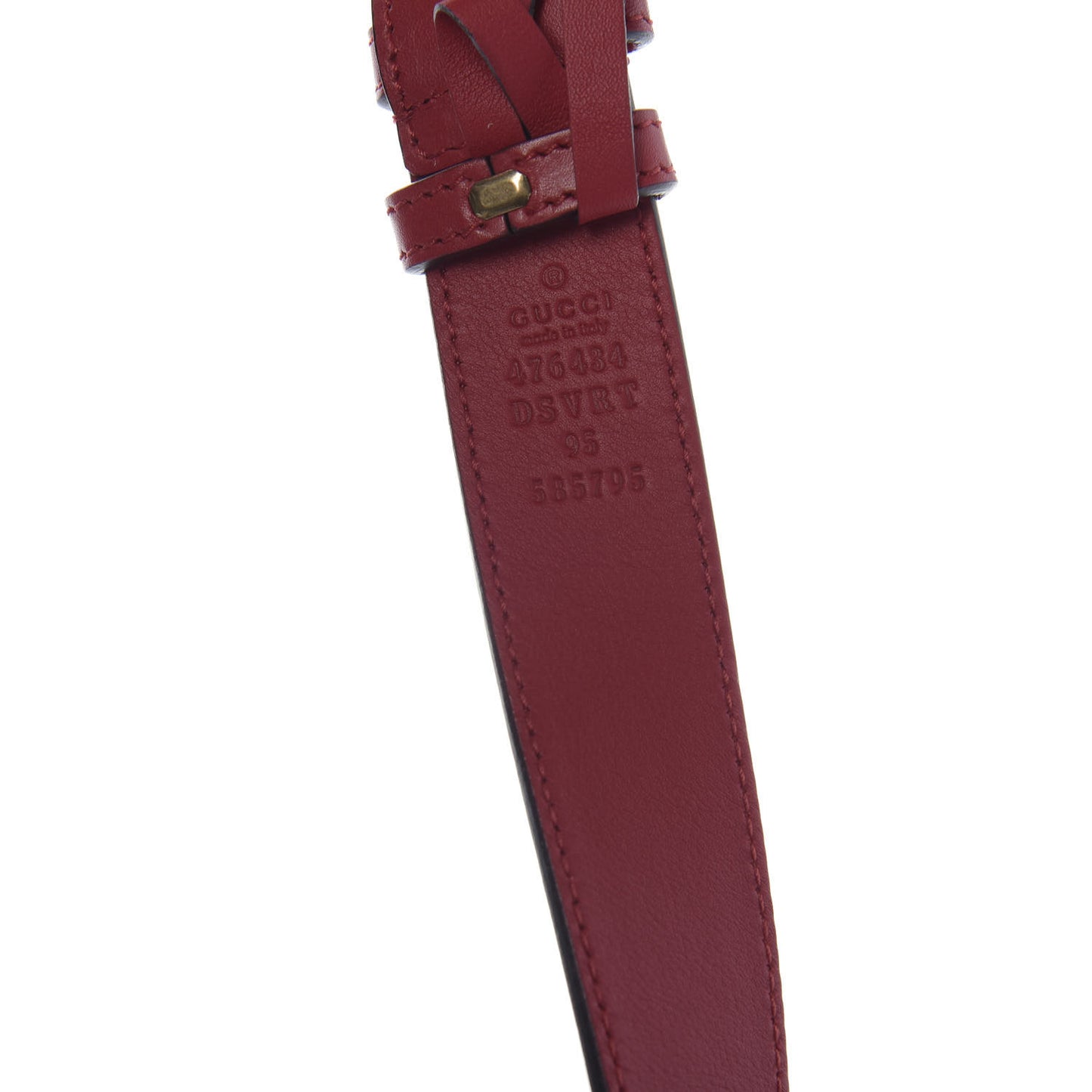 Calfskin Matelasse GG Marmont Belt Bag 95 38 Hibiscus Red