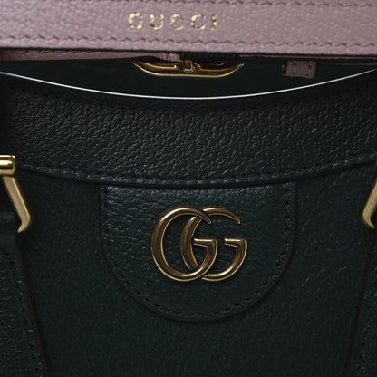 Gucci Textured Dollar Calfskin Web Small Diana Tote Bag Green 7 of 9