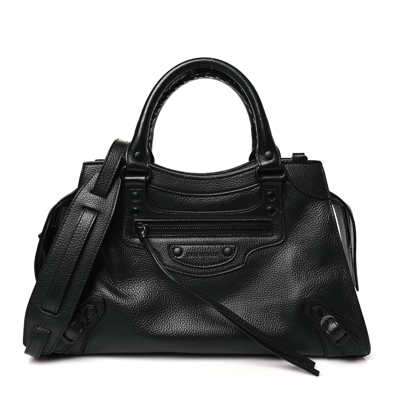 Balenciaga Grained Calfskin Neo Classic Black Hardware S City Black 1 of 10