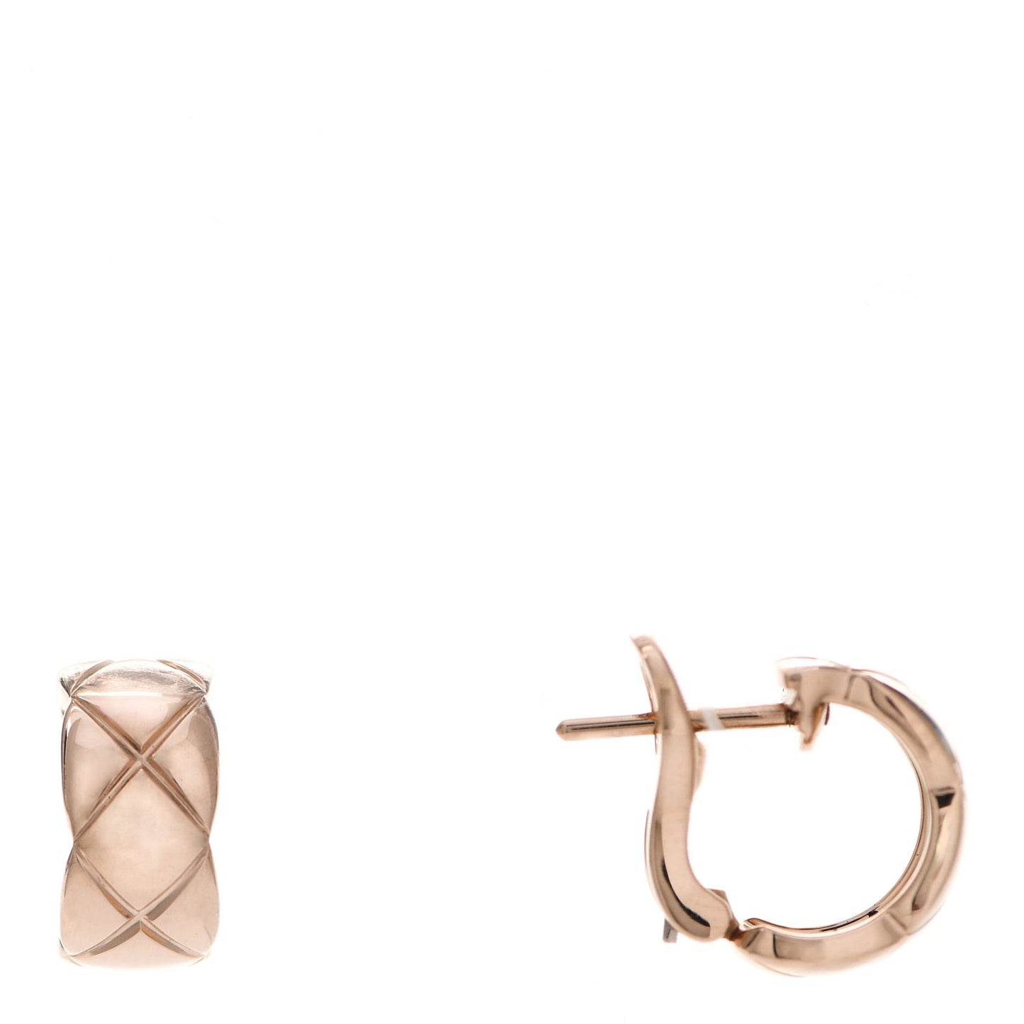 18K Beige Gold Coco Crush Hoop Earrings