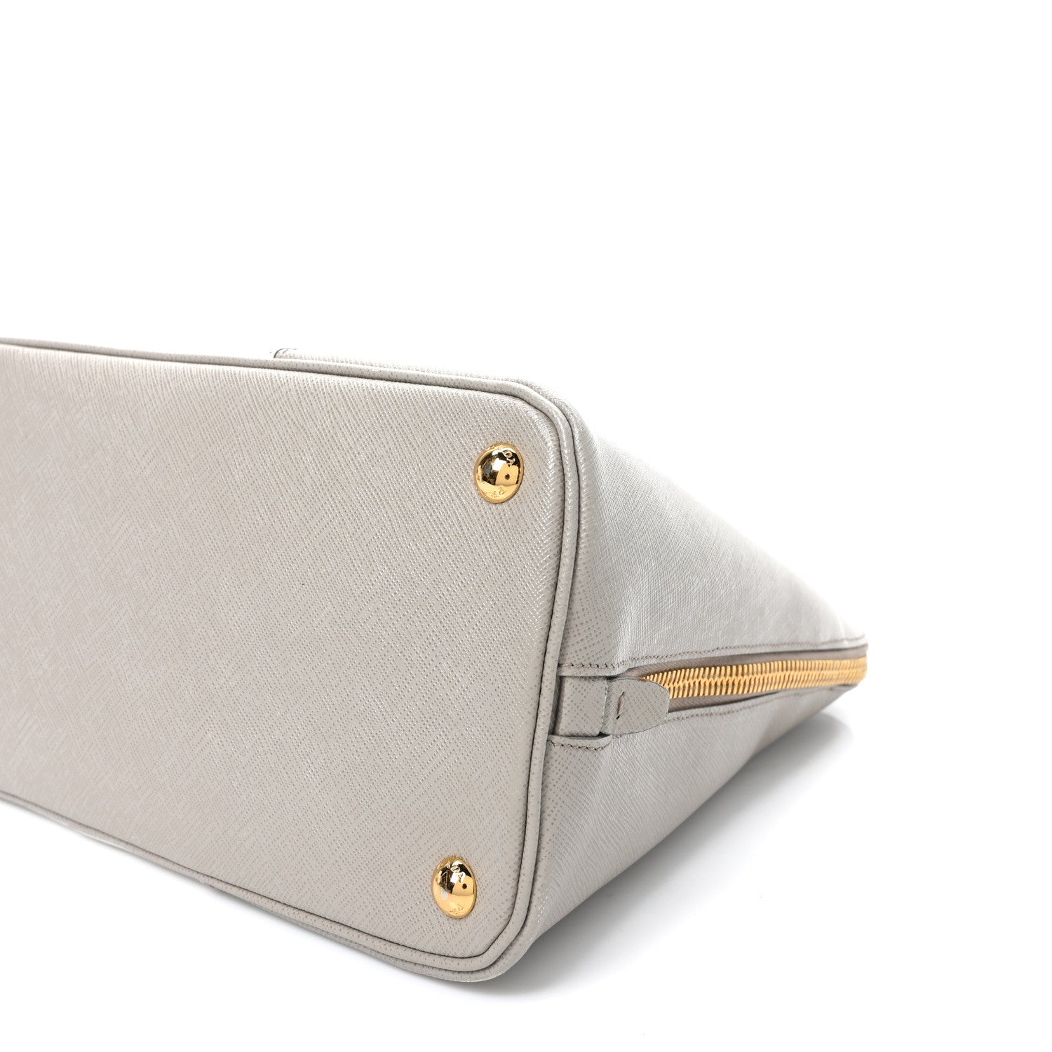 Prada Saffiano Lux Bi-Color Promenade Tote Talco Pomice 9 of 10