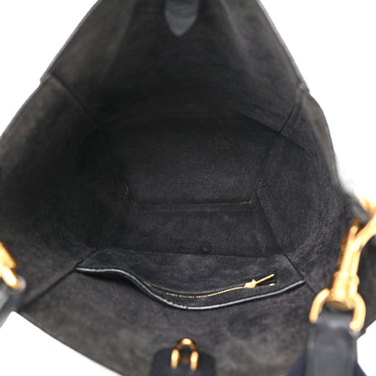 Celine Soft Grained Calfskin Small Sangle Bucket Bag Navy 5 of 15