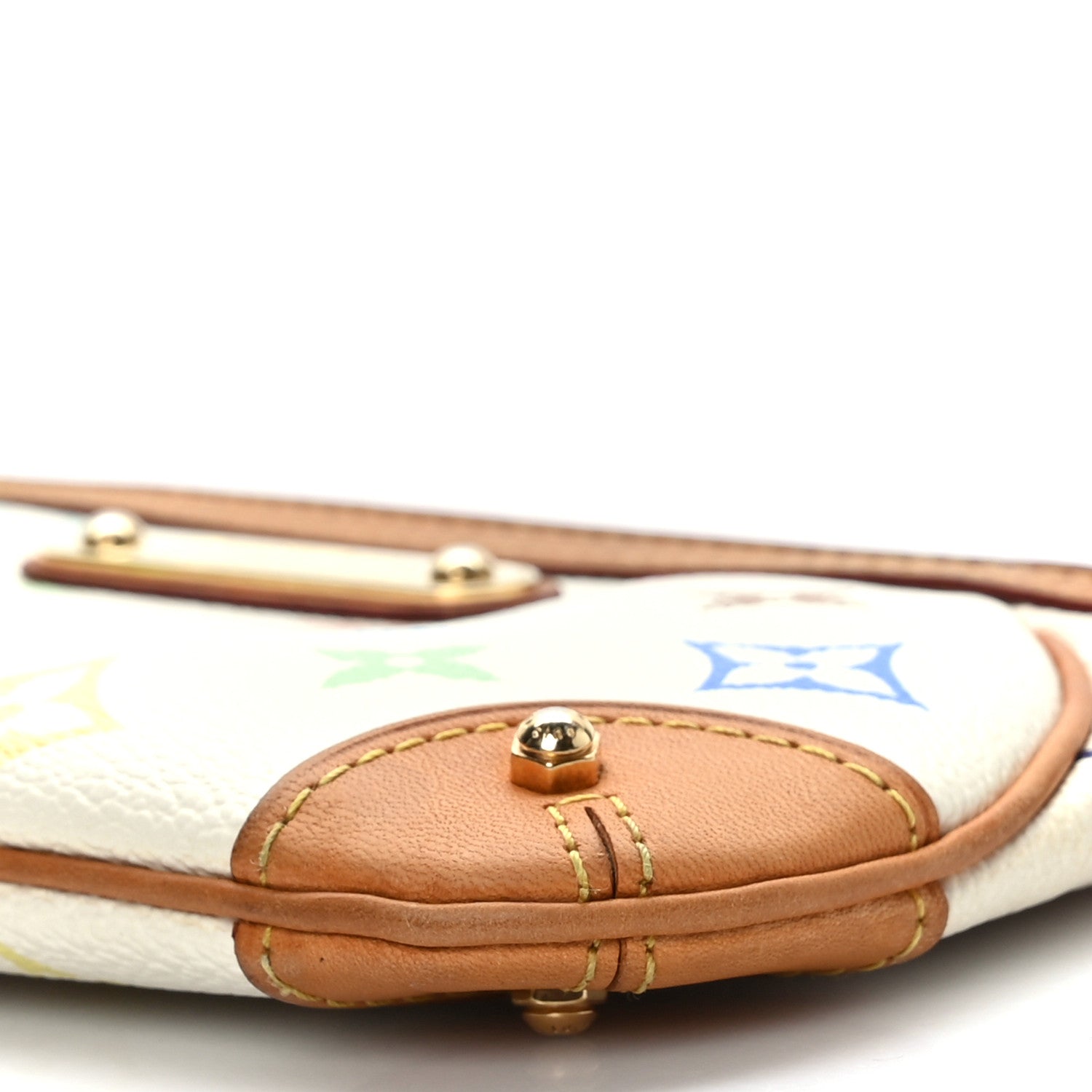 Louis Vuitton Monogram Multicolor Pochette Milla MM White 7 of 8