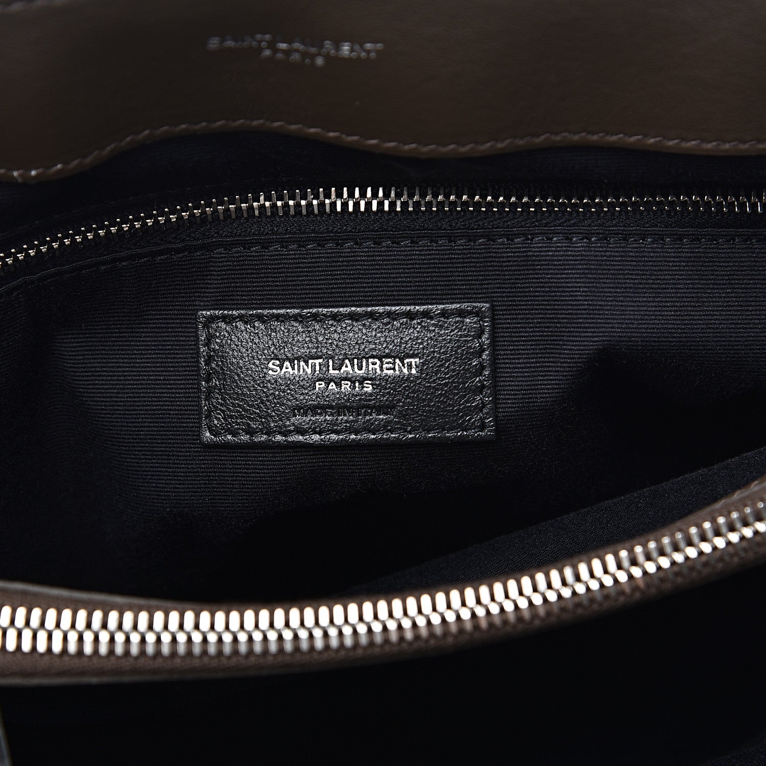 Saint Laurent Calfskin Y Quilted Monogram Medium Loulou Monogram Chain Satchel Kaki Fonce 7 of 11